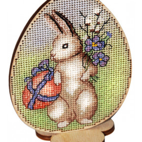 Набір для вишивання хрестиком Alisena Пасхальна кролик – на підставці 5506-А