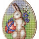 Набір для вишивання хрестиком Alisena Пасхальна кролик – топер
