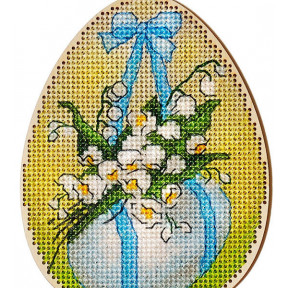 Набор для вышивки крестом Alisena Пасхальная - ландыши – с подвеской 5508-Б