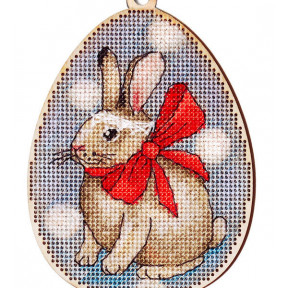 Набір для вишивання хрестиком Alisena Пасхальна кролик – з підвіскою 5509-Б