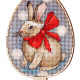Набір для вишивання хрестиком Alisena Пасхальна кролик-топер