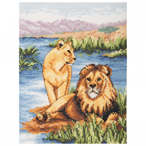 Набор для вышивания Anchor Lions PCE964 фото