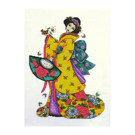 Набор для вышивания Design Works 2710 Golden Geisha фото