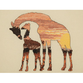 Набор для вышивания Anchor MAIA Giraffe Silhouette 05042 фото