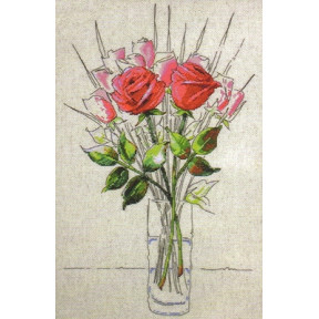 Набор для вышивания Design Works 2712 Sketchbook Roses фото