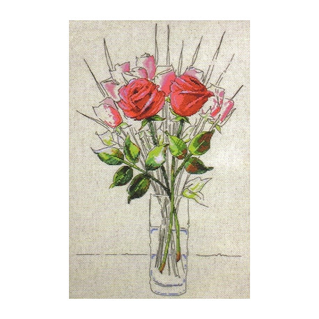 Набор для вышивания Design Works 2712 Sketchbook Roses фото