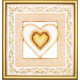 Набор для вышивки крестом Чарівна Мить СТ-22 Коричневое сердце