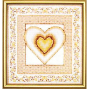 Набор для вышивки крестом Чарівна Мить СТ-22 Коричневое сердце