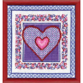 Набор для вышивки крестом Чарівна Мить СТ-25 Сиреневое сердце