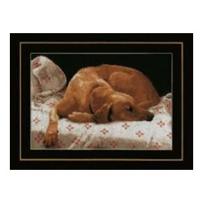 Набор для вышивания Lanarte Sleeping Dog Спящий пес PN-0164050