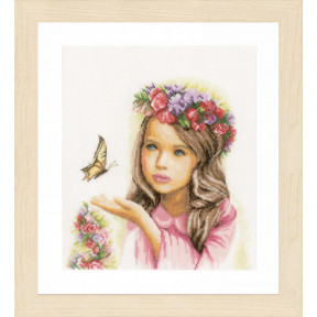Набор для вышивания Lanarte Angel with Butterflies Ангел с