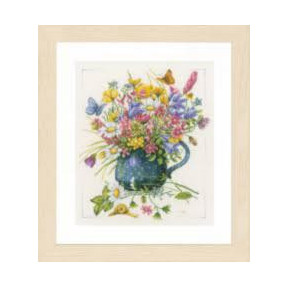 Набор для вышивания Lanarte Flowers in vase Цветы в вазе