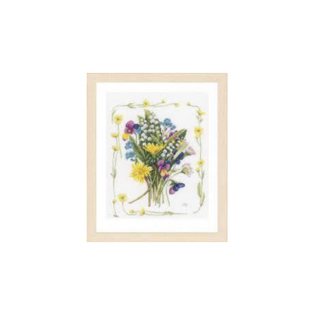 Набор для вышивания Lanarte Bouquet of field flowers Букет