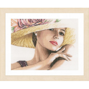 Набір для вишивання Lanarte Lady with Hat Дівчина у капелюшку PN-0168602