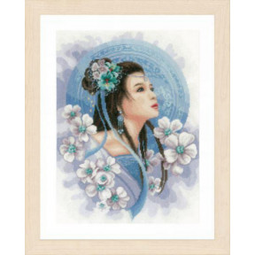 Набор для вышивания Lanarte  Asian Lady In Blue Азиатская девушка в голубом PN-0169168