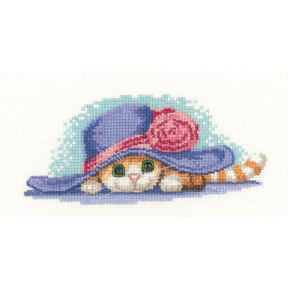 Набор для вышивания крестом Heritage Crafts Cat in Hat H1238
