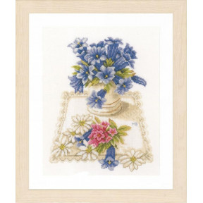Набір для вишивання Lanarte Blue flowers Сині квіти PN-0169670