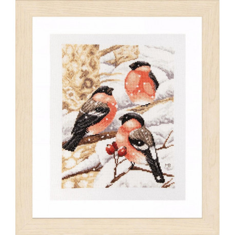 Набор для вышивания Lanarte Bullfinch Снегири PN-0169675 фото