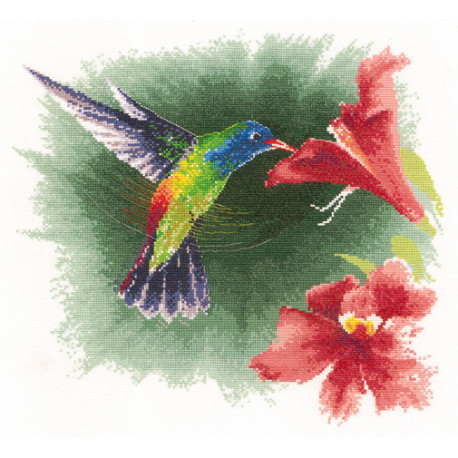 Набор для вышивания крестом Heritage Crafts Hummingbird in