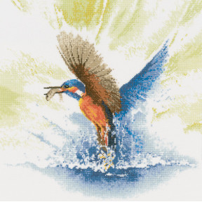 Набор для вышивания крестом Heritage Crafts Kingfisher in