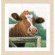 Набір для вишивання Lanarte Wondering Cow Цікава корова