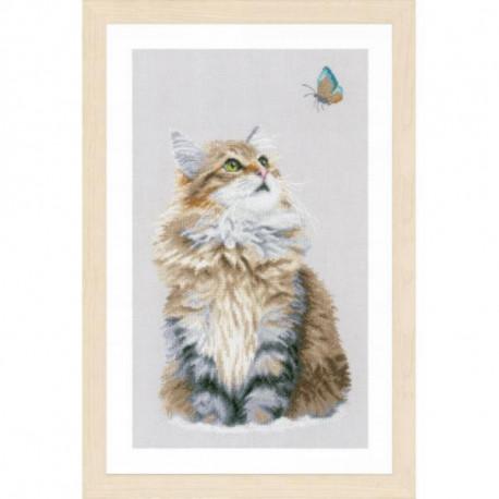 Набір для вишивання Lanarte Forest cat Лісовий кіт PN-0171041