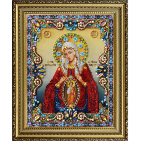 Набір для вишивання бісером Картини Бісером Ікона Божої Матері Помічниця під час пологів Р-401