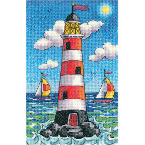 Набор для вышивания крестом Heritage Crafts Lighthouse by Day