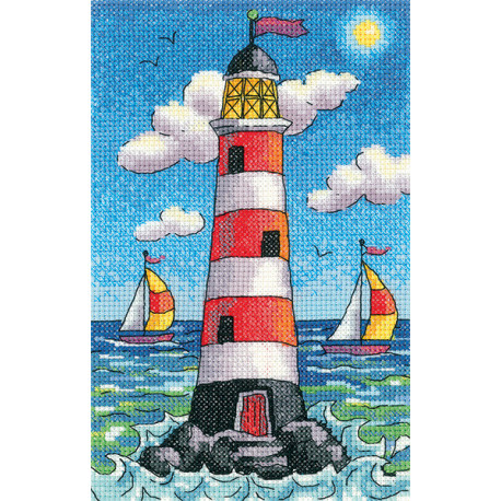 Набір для вишивання хрестиком Heritage Crafts Lighthouse by Day