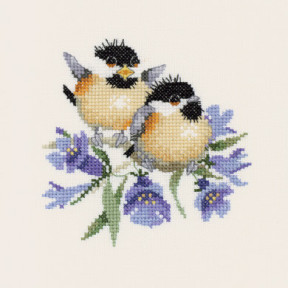 Набор для вышивания крестом Heritage Crafts Bluebell Chick-Chat