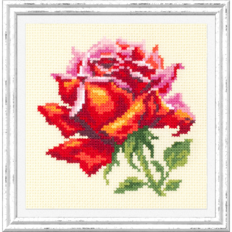 Набор для вышивки крестом Чудесная игла Красная роза 150-003