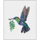 Набір для вишивання хрестиком Овен Райдужна пташка 1227 фото
