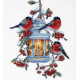 Набор для вышивки крестом Alisena Снегири 1275а фото