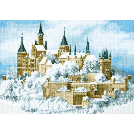 Набір для вишивання хрестиком Чарівна Міть Замок у хмарах М-371