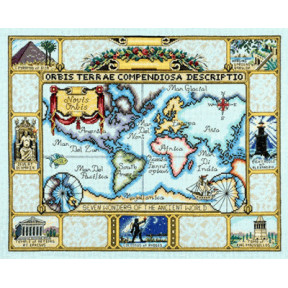 Набір для вишивання 015-0237 Wonders of the Ancient World Map