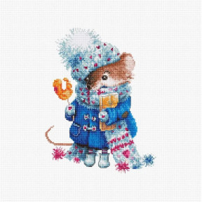 Набір для вишивання хрестиком Luca-S Різдвяна миша B1168