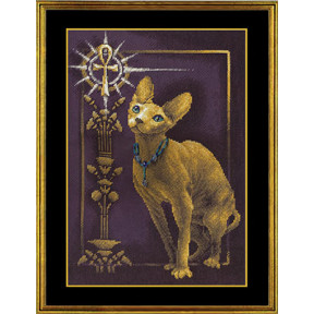 Набір для вишивки хрестиком Panna К-0897 Єгипетська кішка