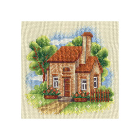 Набір для вишивки хрестиком Panna АД-0443 Будиночок в саду