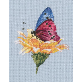 Набор для вышивки RTO Бабочка на цветке M751