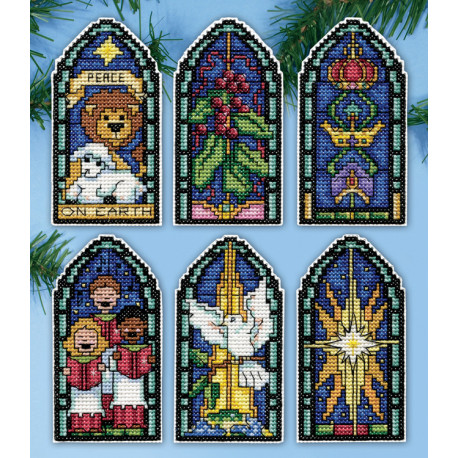 Набор для вышивания Design Works Peace on Earth Stained Glass