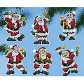 Набор для вышивания Design Works Santa with Bells 5918 фото