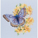 Набір для вишивання RTO Метелик на квітці M750 фото