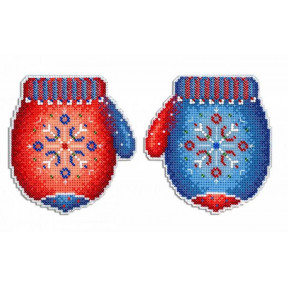 Набор для вышивки крестом МП Студия Морозная рукавичка Р-457