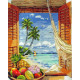 Набір для вишивання Janlynn 023-0382 Tropical Vacation Window