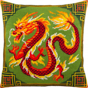 Набір для вишивки подушки Чарівниця Китайський дракон V-291