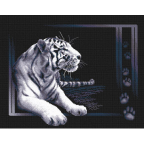 Набор для вышивки крестом Panna Ж-0277 Белый тигр