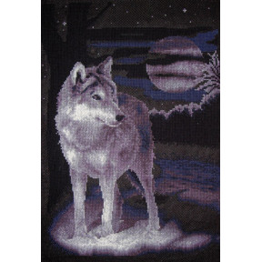 Набор для вышивки крестом Panna Ж-0462 Белый волк