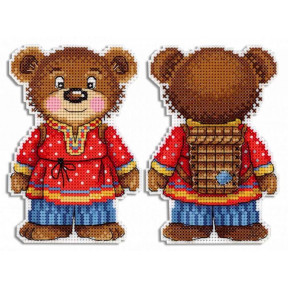 Набор для вышивки крестом МП Студия Косолапый медведь Р-474