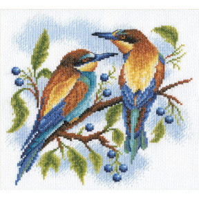 Набор для вышивки крестом Panna ПС-0429 Яркие птички