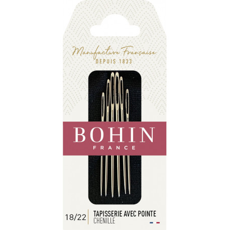 Набір голок вишивки стрічками Chenille №24 (6шт) Bohin